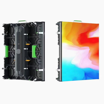 1920Hz صفحه نمایش LED بیرونی P2.976 500*500 اتصال منحنی اتصال سخت نصب جلویی