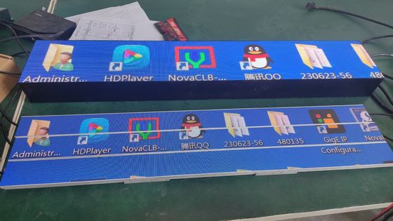 300*60mm P1.25 LED Shop Shelf Screen COB GOB آلومینیوم نازک وای فای ال ای دی