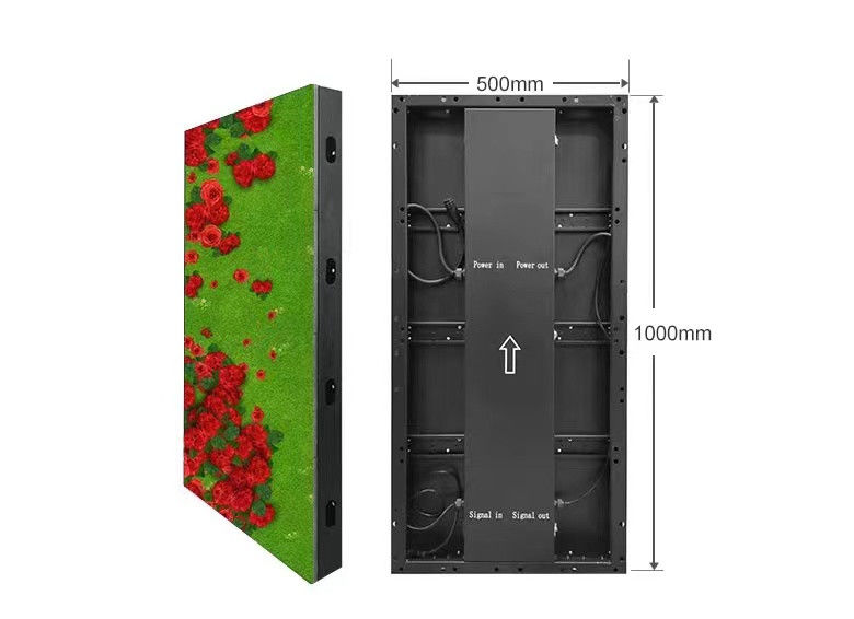 IP68 صفحه نمایش کف LED کاشی صفحه نمایش زمین LED P3.91 500x1000mm 1920hz فشار 2tons